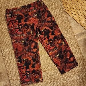 Chico's Multicolor Graphic Wide Leg Pants